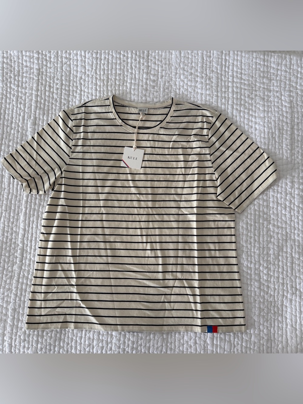 KULE Striped Short-Sleeve Crewneck Tee NWT